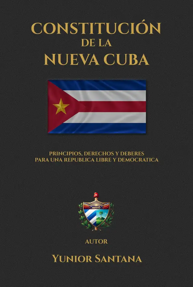Portada de La Constitución de la Nueva Cuba, de Yunior Santana.